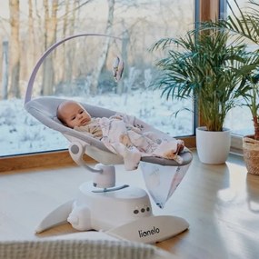 Lionelo - Detská hojdačka s melódiou IRIS 4xAA piesková