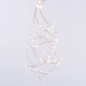 Vianočný svetelný drôtik MINI LED - teple biela 48 LED