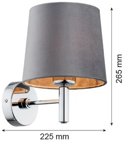 Argon 4725 - Nástenné svietidlo BOLZANO 1xE27/15W/230V