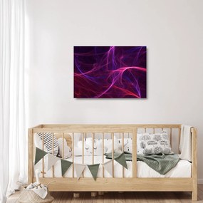 Abstraktný sklenený obraz kriviek (70x50 cm)