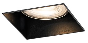 Sada 6 vstavaných bodových svetiel čiernych GU10 50 mm bezrámových - Oneon