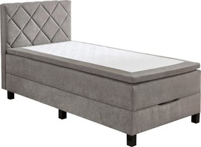 XXXLutz BOXSPRINGOVÁ POSTEĽ, 100/200 cm, sivá Carryhome - Postele - 002157037001