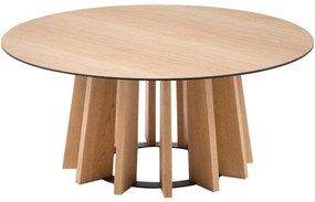 Konferenčný stolík „Irene Natural Oak Veneer", Ø 100, výš. 40 cm