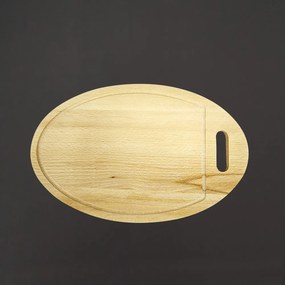 AMADEA Drevený servírovací lopárik - podnos oválny, masívne drevo, 35 cm