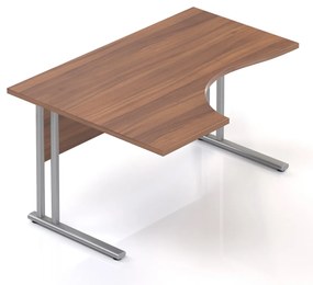 Ergonomický stôl Visio 140 x 100 cm, ľavý, orech