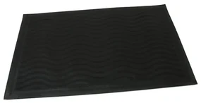 Textilná čistiaca rohož Waves 45 x 75 x 0,8 cm, modrá