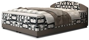 Čalouněná postel boxspring ORAN - damir 3/rainbow 83 / 180x200