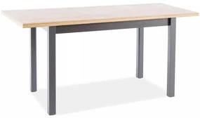 Jedálenský stôl Adam II 120 x 68 cm, dub artisan / čierna