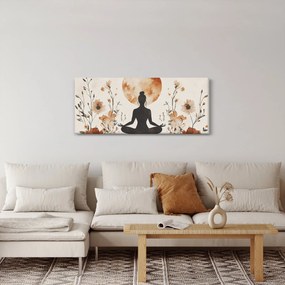 Obraz - Oranžová jóga (120x50 cm)