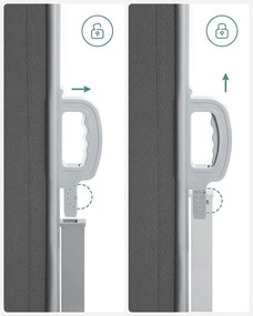 Bočná výsuvná markíza na balkón, terasu a záhradu 300 x 160 cm, dymovo šedá