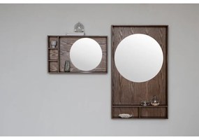 Hnedý vešiakový panel z dubového dreva 40x65x11,5 cm Show Me – Mette Ditmer Denmark