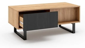 Konferenčný stolík v dekore duba v prírodnej farbe 55x110 cm Madona - Marckeric