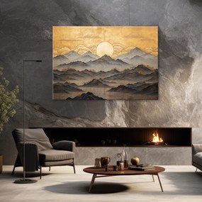 Gario Obraz na plátne Nádherná zlatá krajina v Japonsku Rozmery: 60 x 40 cm
