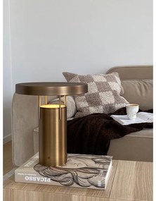 LED stmievateľná stolová lampa v bronzovej farbe s kovovým tienidlom (výška 28 cm) BringMe – Hübsch