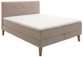 Béžová boxspring posteľ 180x200 cm Stockholm – Meise Möbel