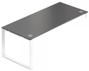 Stôl Creator 200 x 90 cm, biela podnož, 1 noha