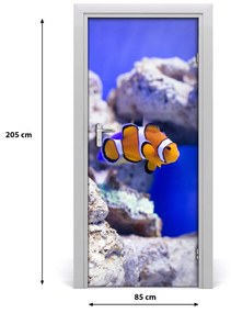Samolepiace fototapety na dvere ryba Nemo 85x205 cm