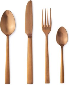 Antikoro príbor 16 ks v medenej farbe pre 4 osoby Hestia – Bizzotto