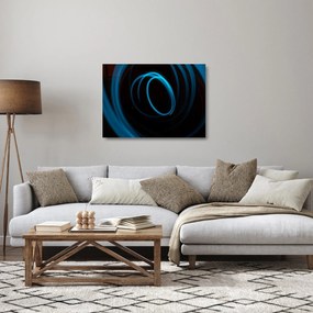 Sklenený obraz modrej čiary (70x50 cm)