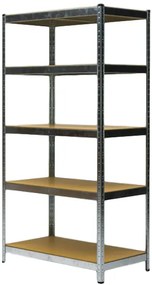 Fistar Regál 1800x600x400 mm zinkovaný  5-policový, nosnosť 875 kg