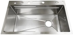 Multifunkčný inteligentný drez BestBerg BBSS-20S / 75 x 45 x 22 cm / nerezová oceľ / strieborná