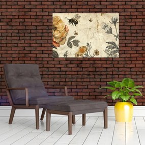 Obraz - Včelia lúka (90x60 cm)