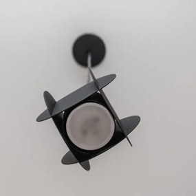 Závesné svietidlo na lanku GAMBIT 1xGU10/10W/230V čierna