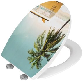 Záchodová doska s automatickým zatváraním 36,5 x 45 cm Corbara – Wenko