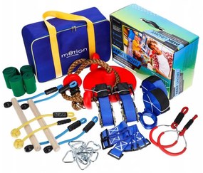 Prenosná prekážková dráha pre deti - lanový park 123498