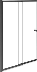 Besco Vaňová zástena s posuvným dielom EASY SLIDE GUN METAL 100150 (100x150 cm | Transparent)