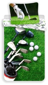 JERRY FABRICS Obliečky Golf Bavlna, 140/200, 70/90 cm