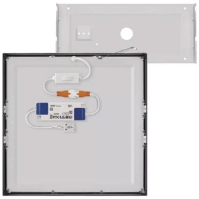 LED Stropné svietidlo LED/28,5W/230V 3000/3500/4000K 30x30 cm čierna