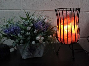 Vysoká industriálna lampa s Himalájskou soľou Farba Himalájskej soli: Ružová