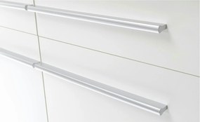 Sconto Kuchynská linka WELCOME X 240 cm, dub sonoma/biela matná