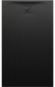 LAUFEN Pro obdĺžniková sprchová vanička z materiálu Marbond, odtok na kratšej strane, 1500 x 900 x 42 mm, čierna matná, H2139520800001