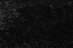 Kúpeľňový koberček Malmo čierny, kruh