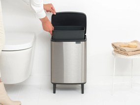 Brabantia BO HI odpadkový kôš 12L matná oceľ odtlačkovzdorná