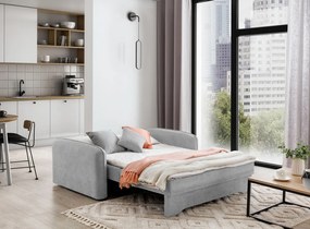 Rozkladacia 2-miestna pohovka LAINE, svetlosivá