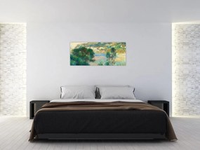 Obraz - Auguste Renoir, View of Monte Carlo from Cap Martin, reprodukcia (120x50 cm)