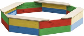 Marimex | Drevené pieskovisko osemhranné farebné | 11640198