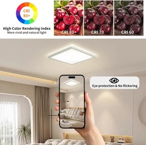 Brilagi - LED Kúpeľňové svietidlo ULTRA SLIM LED/18W/230V 30x30 cm biela IP54