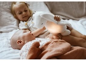 Moonie - Uspávadlo s melódiou a svetlom 2.0 zajačik organic rose