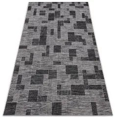 styldomova Šnúrkový koberec sizal loft 21107 strieborno/čierny