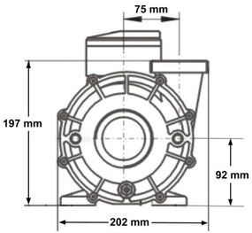 LX Vodné čerpadlo pre vírivky WP200 2,0HP (2-Speed)