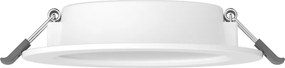 Mexen LDRR, LED stropné svietidlo na zapustenie, priemer 12 cm 12 cm, 6W, studená - 6500K, 600 lm, biela - L210-012-0665-20