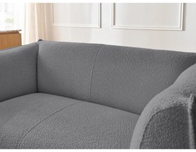 Tmavosivá pohovka z textílie buklé 170 cm Giorgia – Bobochic Paris