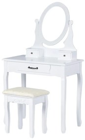 Toaletný stolík so zrkadlom a stoličkou | Poppy