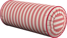Valcový vankúš so záhybmi farba produktu červená látka vzorované