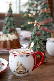 Vianočný keramický hrnček Chalet de Noël – Ø 10*9,5 cm