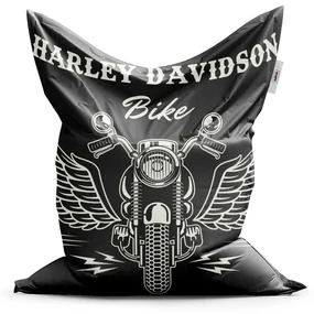 Sablio Sedací vak Harley-Davidson S krídlami - 200x140 cm